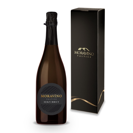 Obrázek Sekt, brut, kvašeno v láhví 18 měsíců v dárkové krabici / 0,75 l