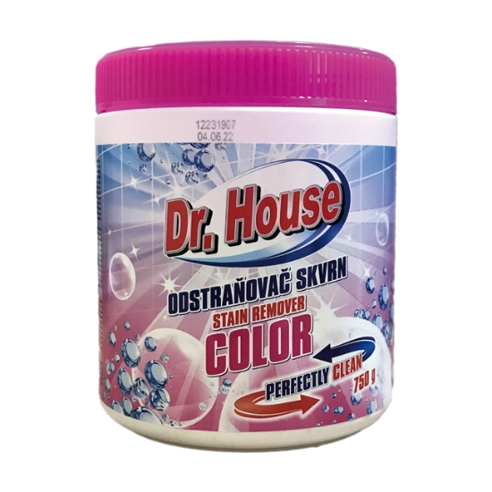 Obrázek Odstraňovač skvrn sypký  color Dr. House 750 g