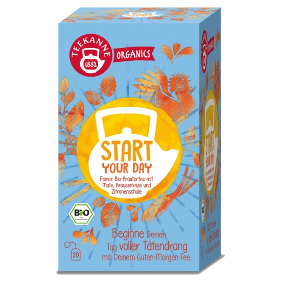 Obrázek Čaj Teekanne Organics START YOUR DAY  / 20 sáčků
