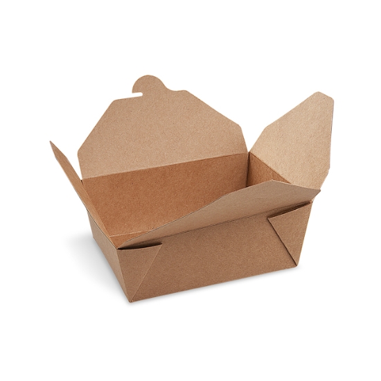 Obrázek Food box (PAP FSC Mix/PET) nepromastitelný kraft `M` 151 x 120 x 65 mm 1300ml [50 ks]