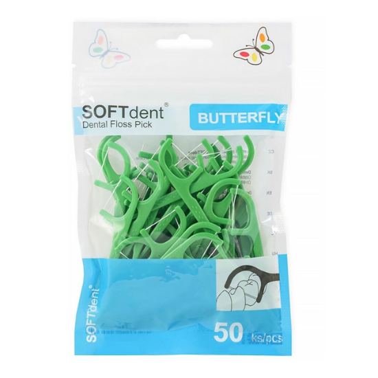 Obrázek Dentální párátka SOFTdent®  Butterfly/50ks
