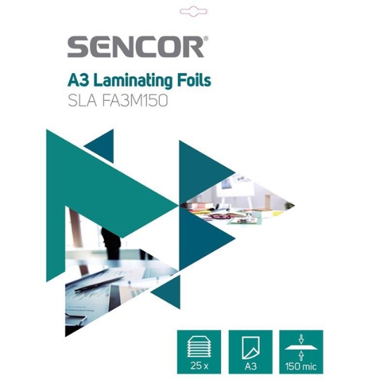 Obrázek Laminovací fólie A3 150 mic. SENCOR/25 ks