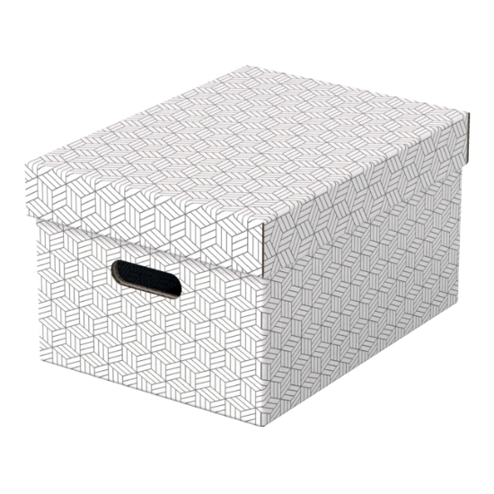 Obrázek Box úložný Esselte Home, vel. M - bílá / 3 ks