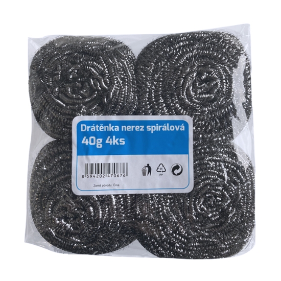 Obrázek Drátěnka nerezová spirálová 4x40g 