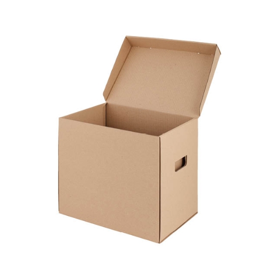 Obrázek Box archivační úložný EMBA - přírodní hnědá