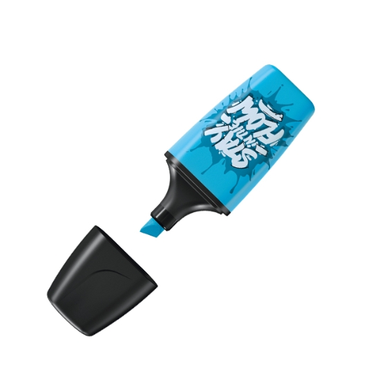 Obrázek Zvýrazňovač STABILO BOSS MINI by Snooze One - modrá