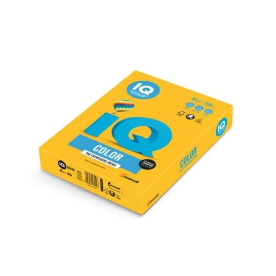 Obrázek Papír barevný IQ COLOR A5 80 g - zlatá / pořez z A4