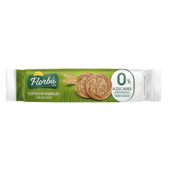 Obrázek Koláčky Florbú celozrné se sezamem, bez přidaného cukru, 145g