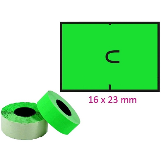 Obrázek Etiketa MOTEX 16 x 23 mm v kotoučku - reflexní zelená