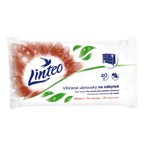 Obrázek Vlhčené ubrousky LINTEO na nábytek / 40 ks
