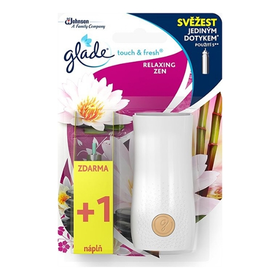 Obrázek Osvěžovač vzduchu,Glade One Touch, Japonská zahrada Relaxing Zen strojek 1+ náplň 20ml zdarma