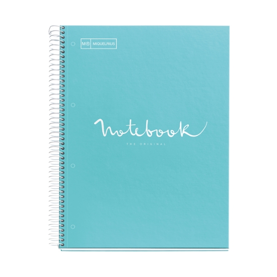 Obrázek Miquelrius - poznámkový blok Emotions, A4, 80 listů, 90g, linkovaný, karton, světle modrý