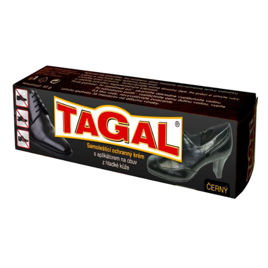 Obrázek Krém na obuv Tagal, 50g - černý