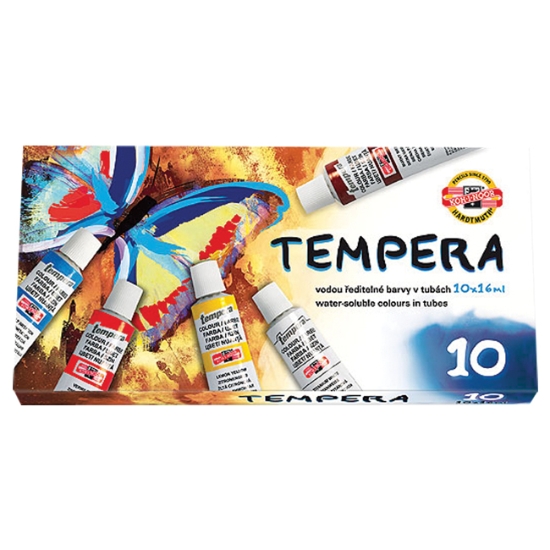 Obrázek Temperové barvy v tubě / 10 barev