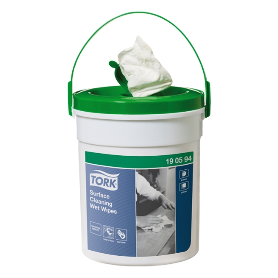 Obrázek Utěrky vlhčené na čištění povrchů Tork Premium WET WIPE / 58 ks