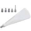 Obrázek Set zdobící MAXI STEEL s 5 velkými nerezovými nástavci, sáček 40 cm / 7 dílů