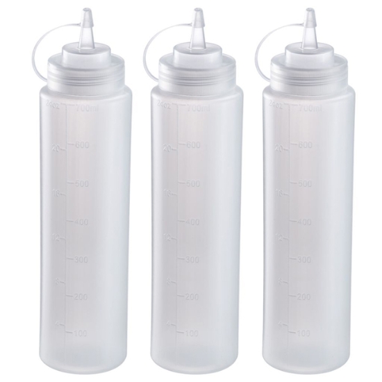 Obrázek Stlačovací láhve, 700 ml/3 ks