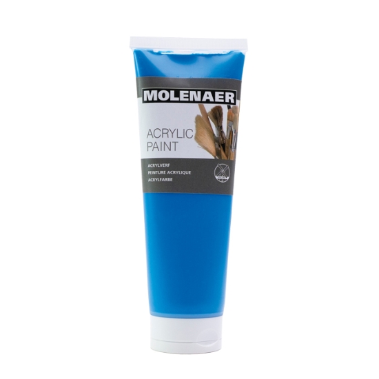 Obrázek Barva akrylová Molenaer 250 ml - modrá