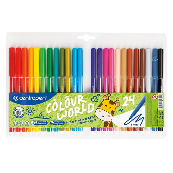 Obrázek Fixy 7550 Colour world / 24 ks