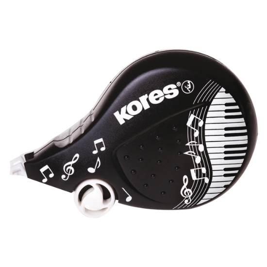 Obrázek Strojek korekční KORES Scooter Black&White 4,2 mm x 8 m