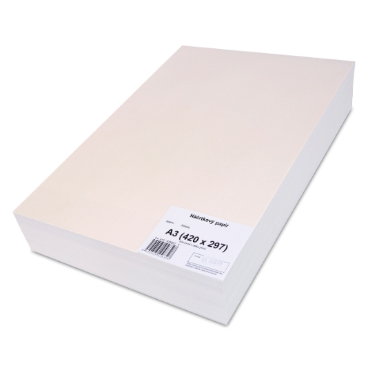 Obrázek Papír náčrtníkový A3 90 g/ 500 listů
