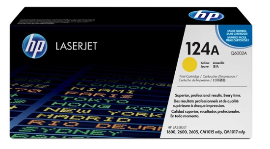 Obrázek HP originální toner Q6002A č. 124A - yellow