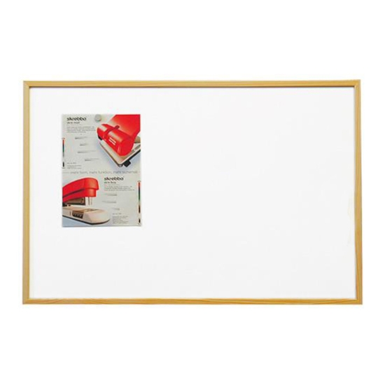 Obrázek Tabule magnetická dřevěný rám, 900x600 mm - bílá