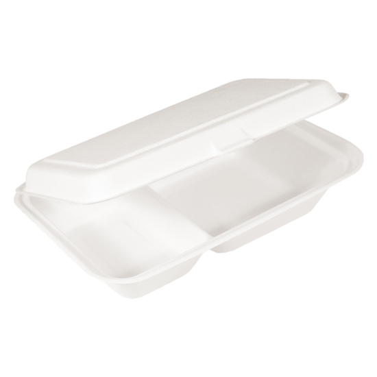 Obrázek Menu box 2dílný BIO cukrová třtina 250 x 162 x 63 mm [50 ks]
