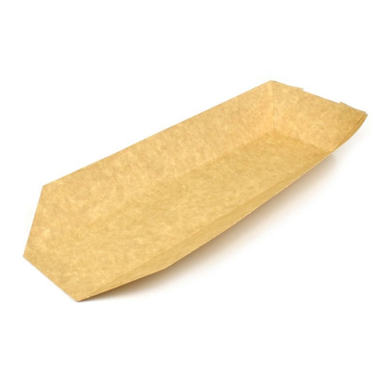 Obrázek EKO hot dog otevřený, kraft, 250 x 60 x 40 mm/ 50 ks