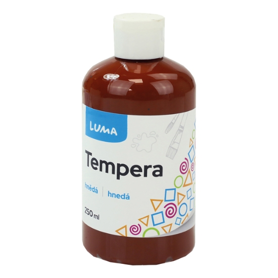 Obrázek Barvy temperové LUMA 250ml hnědá