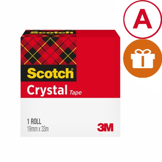 Obrázek Krystalicky čirá páska SCOTCH CRYSTAL 19 mm x 33 m