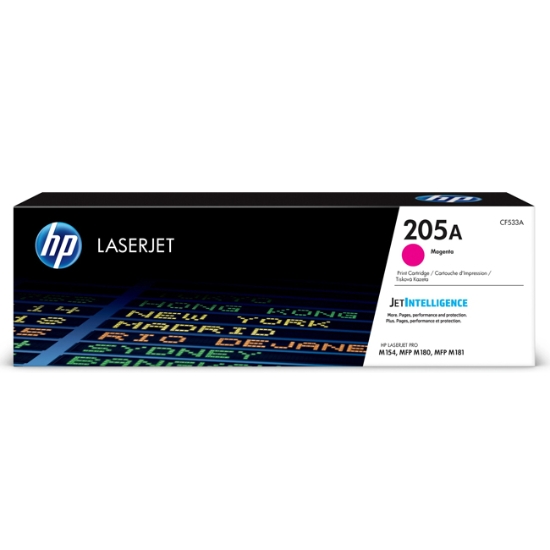 Obrázek HP originální toner CF533A, magenta, 900str., HP 205A