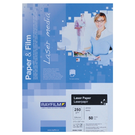 Obrázek Fotopapír A4 Rayfilm pro laserový tisk, lesklý 250 g/m2 / 50 archů
