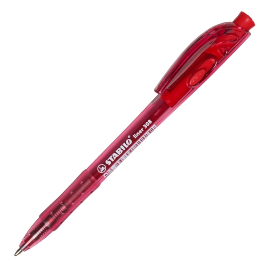 Obrázek Pero kuličkové STABILO Liner 308 - červená