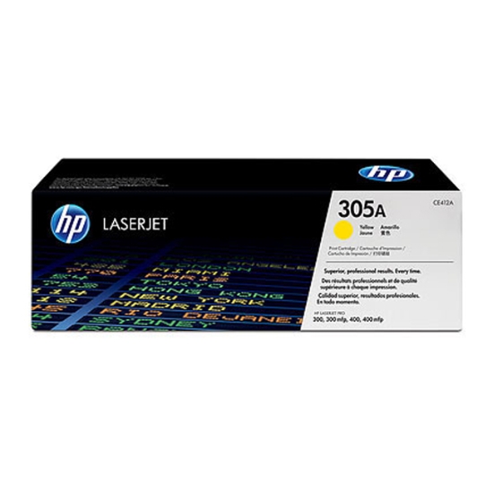 Obrázek HP originální toner CE412A č. 305A, yellow