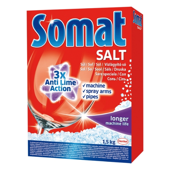 Obrázek Sůl do myčky Somat 3 x Action 1,5 kg