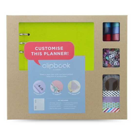 Obrázek Diář FILOFAX Clipbook A5 kreativní set - limetková