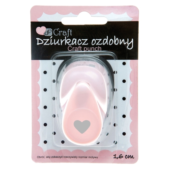 Obrázek Dekorativní děrovačka 1,6 cm - srdce