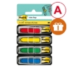Obrázek Záložky Post-it 11,9 x 43,1 mm  šipky - barvy syté / 4 x 24 ks