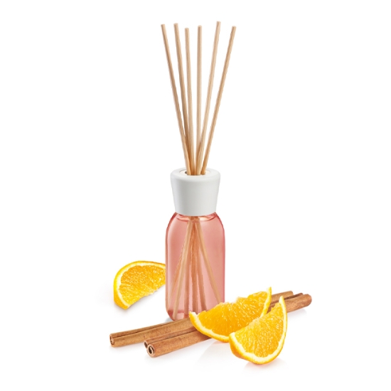 Obrázek Vonný difuzér FANCY HOME 120 ml, Pomeranč a skořice