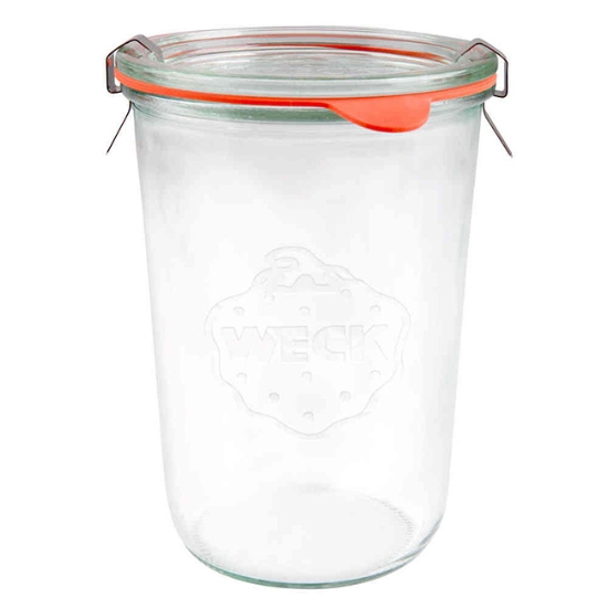 Obrázek Zavařovací sklenice Weck Sturz 850 ml, víčko ø 100 mm s příslušenstvím / 6 ks