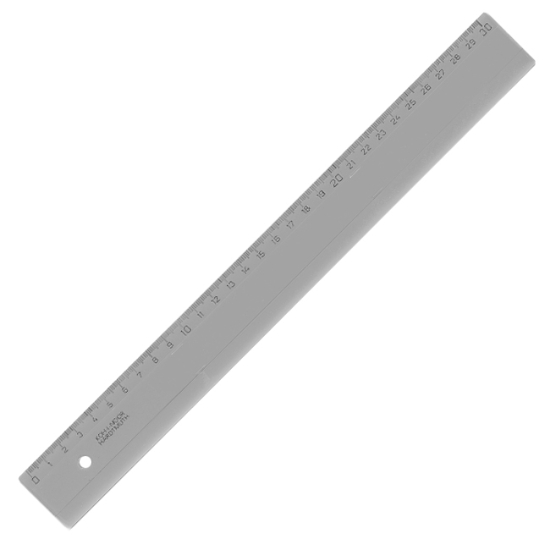 Obrázek Pravítko 30 cm - kouřová