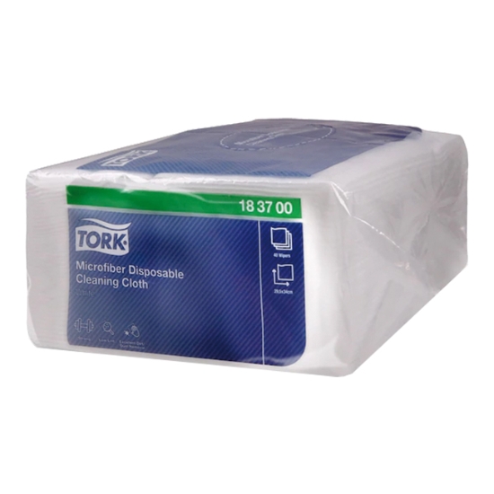 Obrázek Jednorázová čisticí utěrka TORK 183700  z mikrovlákna / 40 ks 