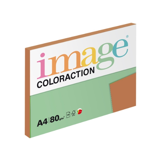 Obrázek Papír barevný IMAGE COLORACTION A4/80g - hnědá / 100 listů