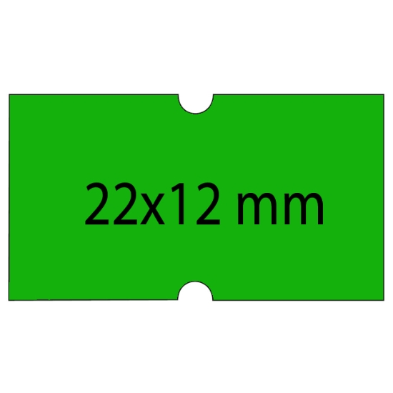 Obrázek Etiketa COLA-PLY 22 x 12 mm - zelená / 1250 etiket
