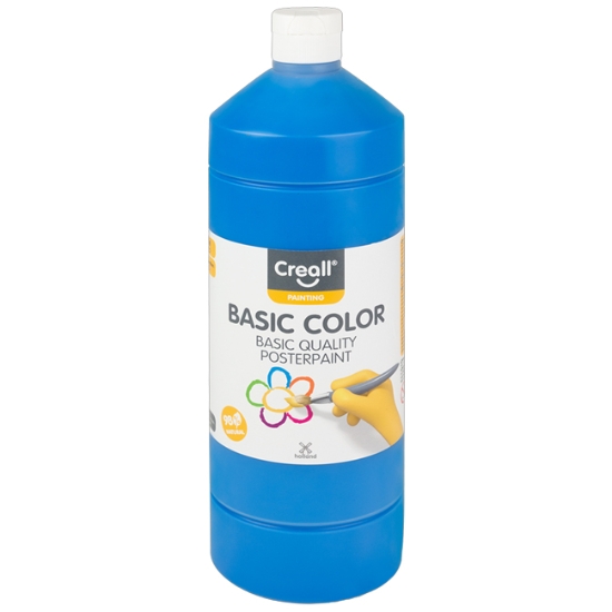 Obrázek Barvy temperové Creall Basic color 1000 ml - modrá