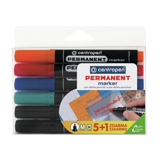 Obrázek Popisovač Centropen 8566 5+1 / sada 6 ks