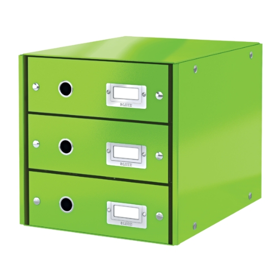 Obrázek Zásuvkový box Leitz Click&Store, 3 zásuvky - zelená