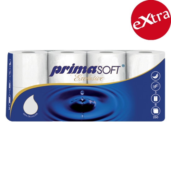 Obrázek Toaletní papír Primasoft Exclusive, 30m / 8 ks