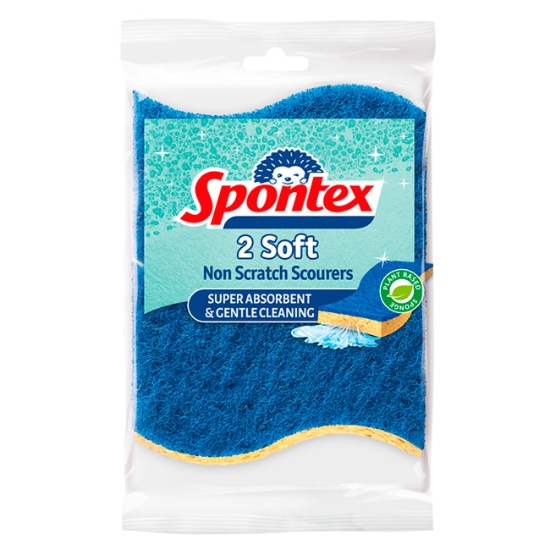 Obrázek Viskózní houbička Spontex 2 Soft / 2 ks
